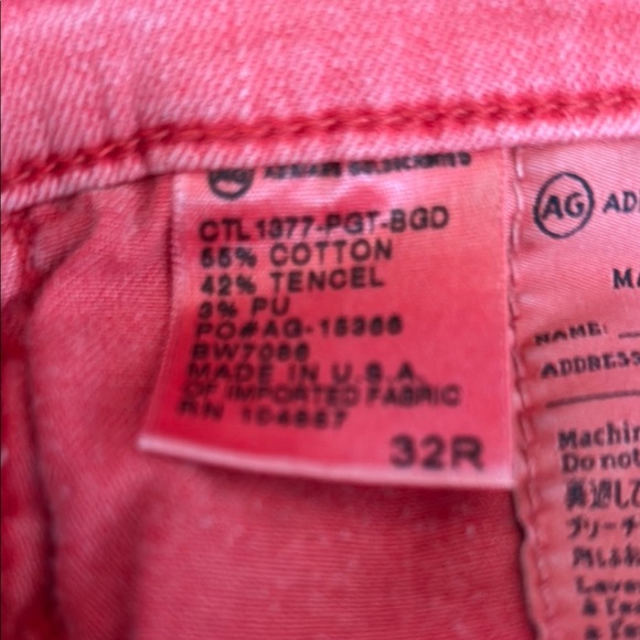 AG Adriano Goldschmidt The Stevie Ankle Jean. Size 33 - Picture 8 of 10